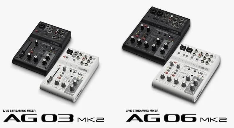 Yamaha AG series: USB microphones and mixing consoles for