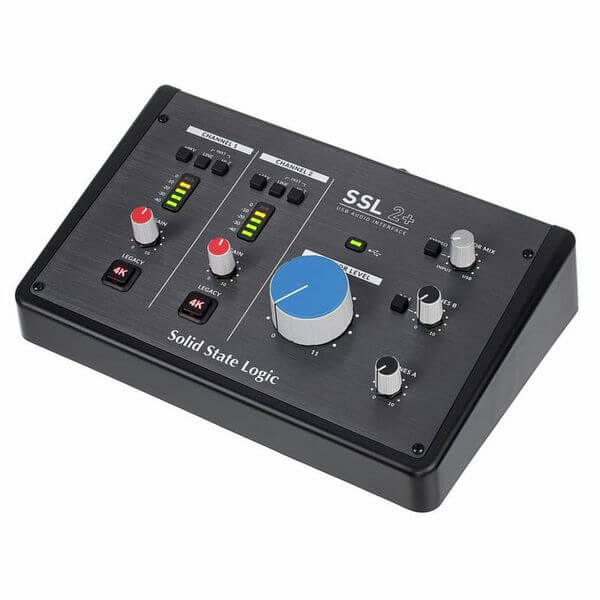 Its simple design makes the SSL 2+ makes the best audio interface for beginners. 