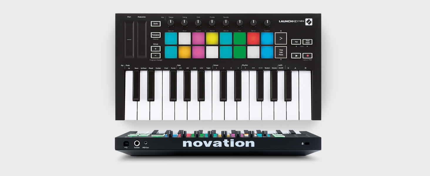 The Novation LaunchKey Mini MK 3 will fit anywhere in your studio or on the go.