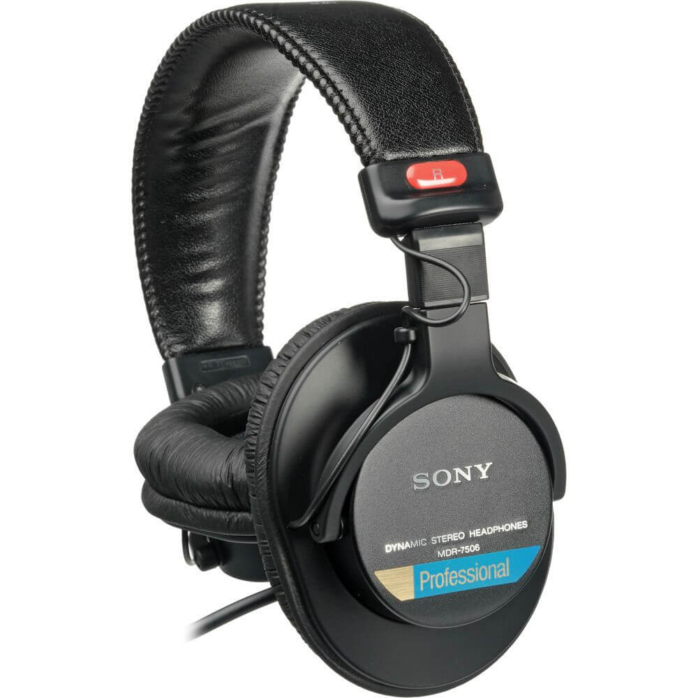 The Sony MDR-7506 closed-back studio headphones are the best budget headphones for music production.