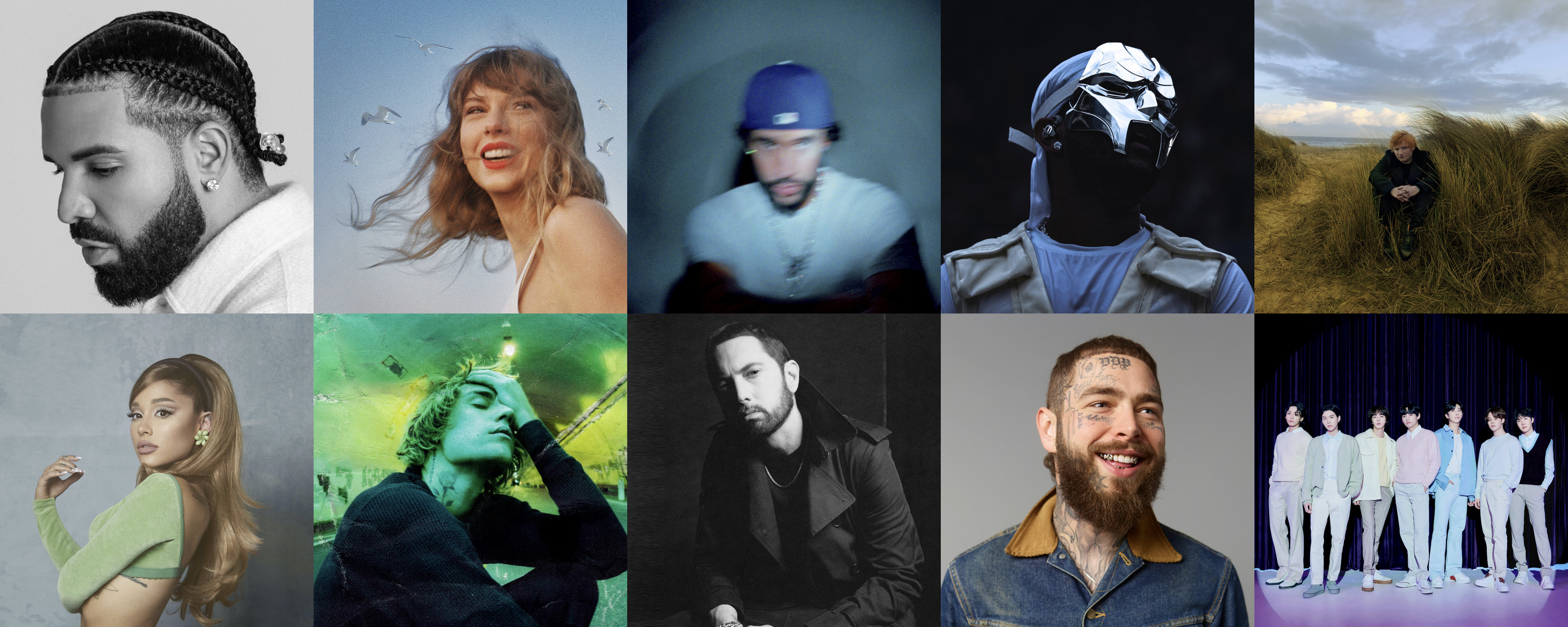 Top 10 most-streamed artists of all-time on Spotify in 2024