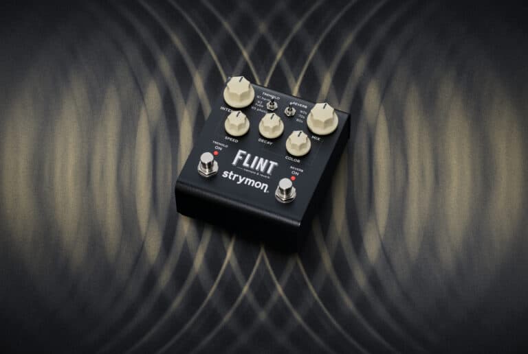 Strymon's next gen Flint is two pedals in one, with tremolo on one half and reverb on the other. 