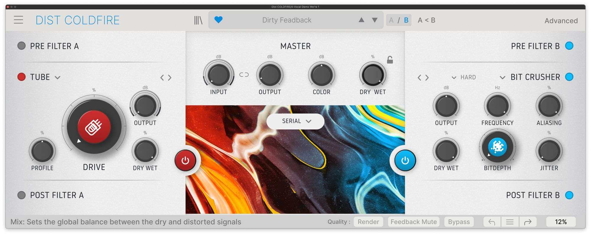 Arturia Dist COLDFIRE: two powerful distortion engines for a big sound