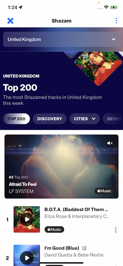 Shazam - Music Discovery, Charts & Song Lyrics