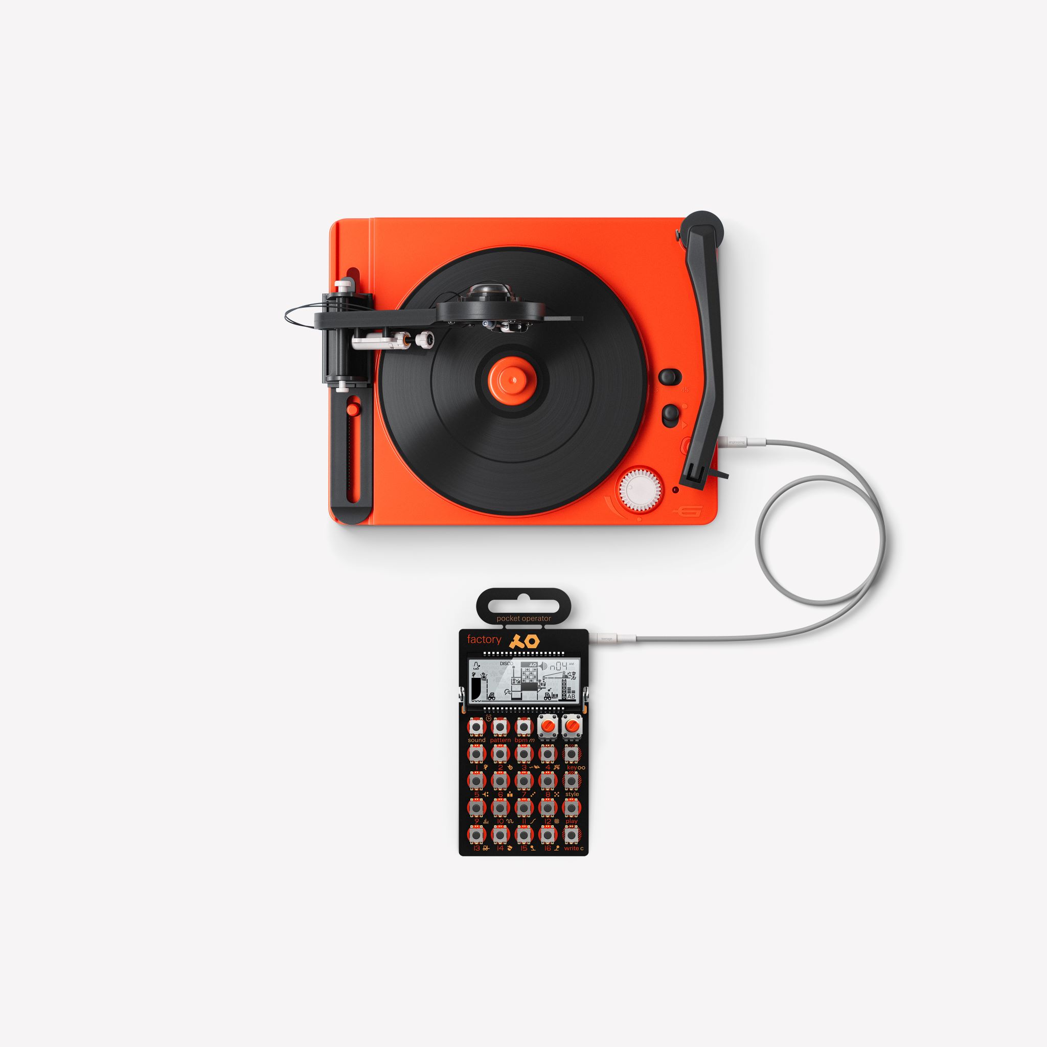 Make your own vinyl with Record Factory PO-80 with pocket operator.