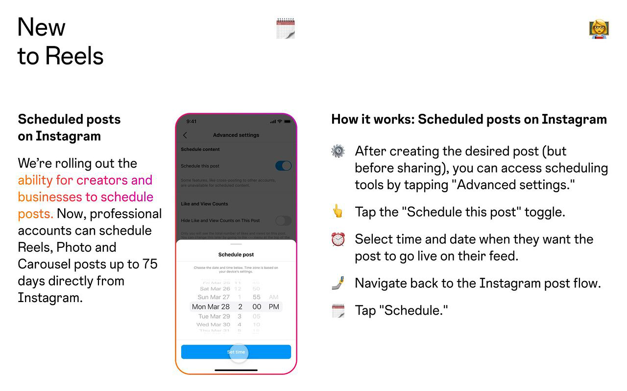 How to schedule Instagram posts and Reels on the mobile app