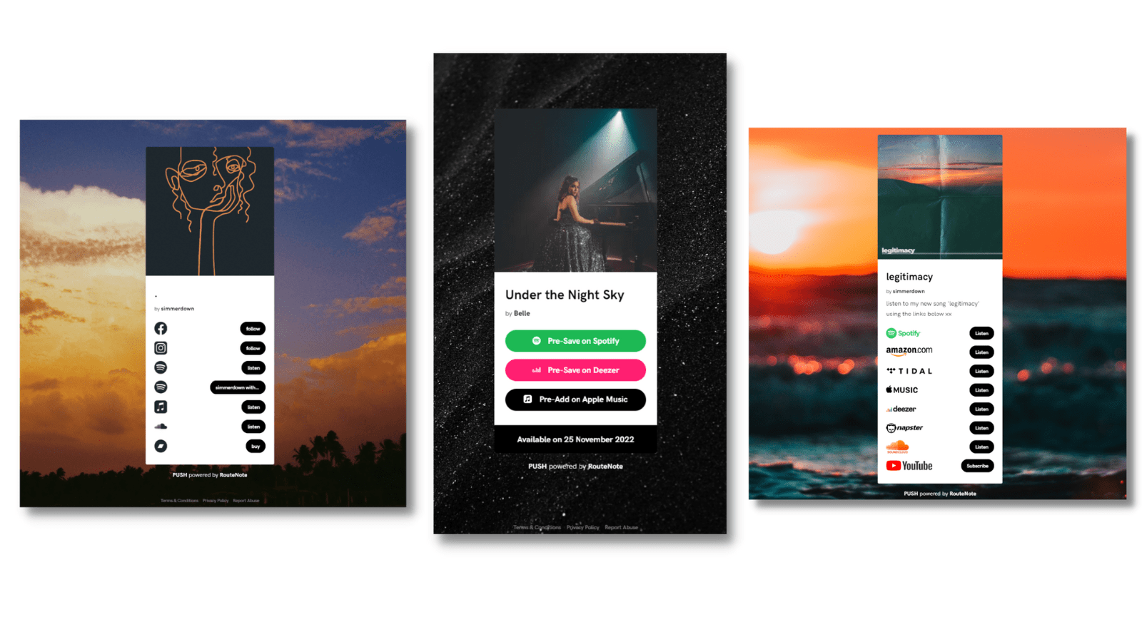 PUSH.fm – customize your link backgrounds with new Premium feature