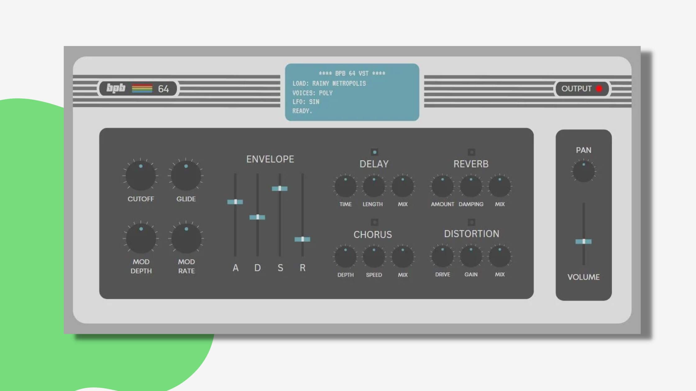 BPB releases free BPB 64 software synthesizer VST plugin based on the Commodore 64