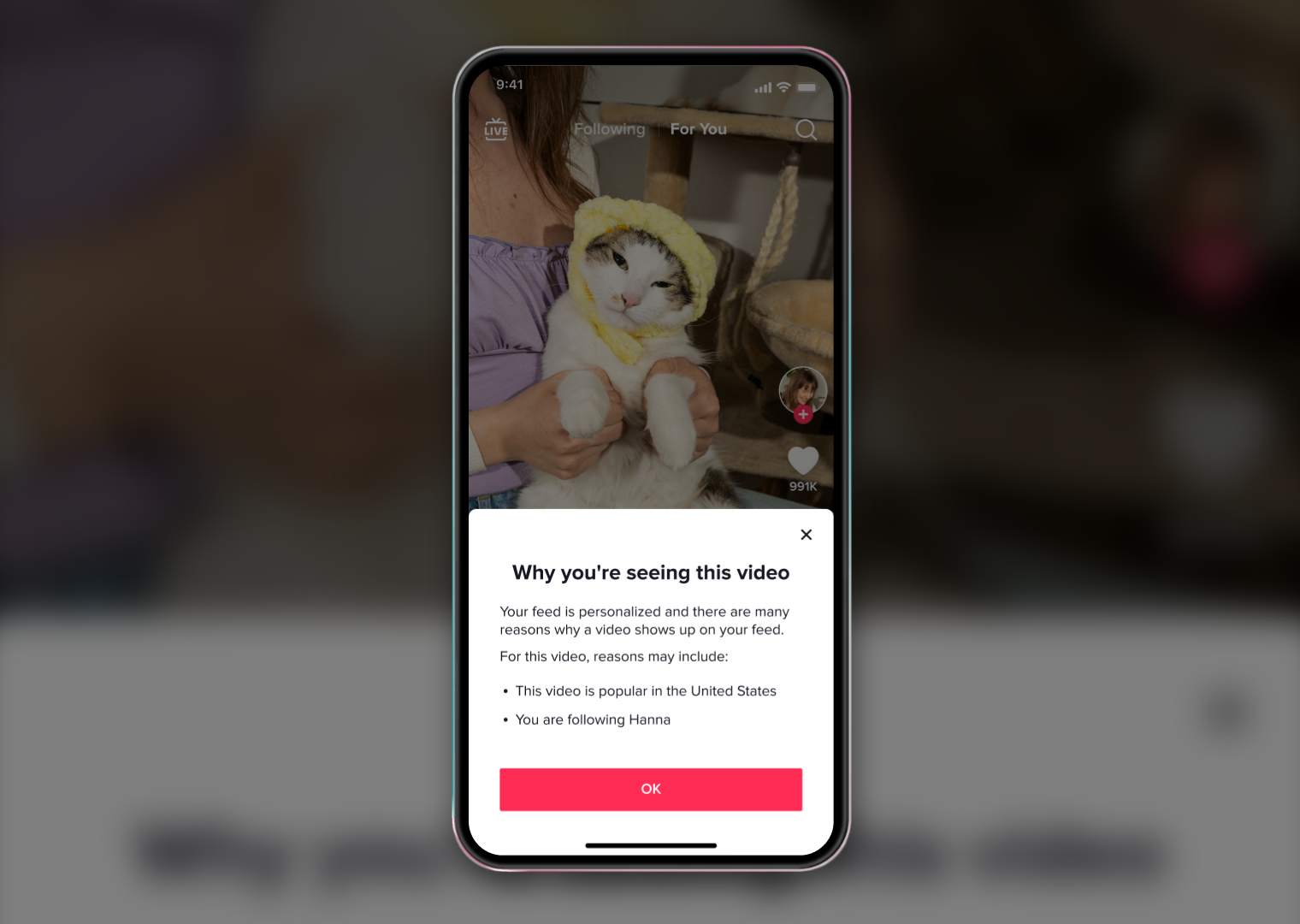 How to see why a video is being recommended to you on TikTok
