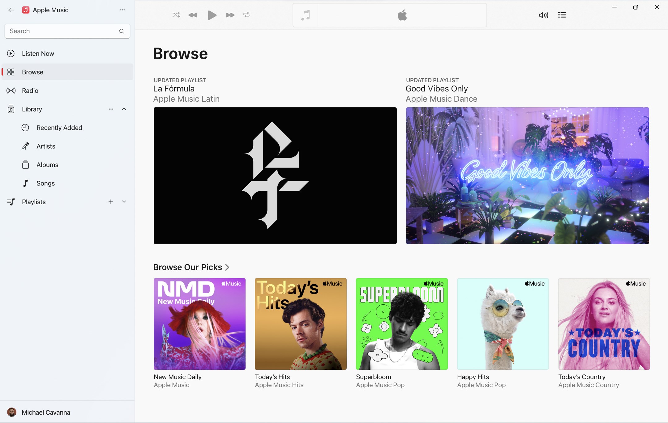 Apple Music, Apple TV and Apple Devices are available for preview on Windows 11