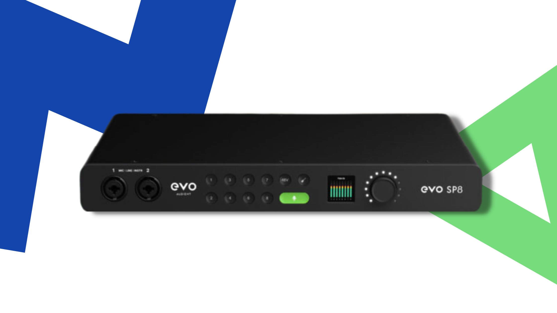 Upgrade your recording setup with Audient’s EVO SP8 8-channel preamp expander with smart features
