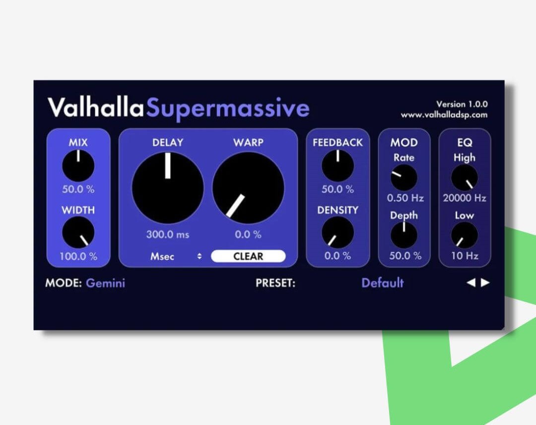 Valhalla Supermassive is the best free reverb plugin around today. It offers lots of different reverbs and huge delays that are great for creating textures. 