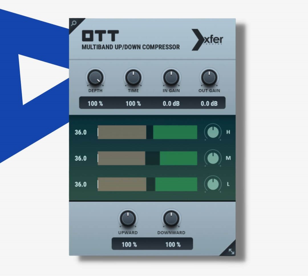 OTT is a renowned free multiband compressor. It is a 3-band compressor that can compress both downward and upward, and it