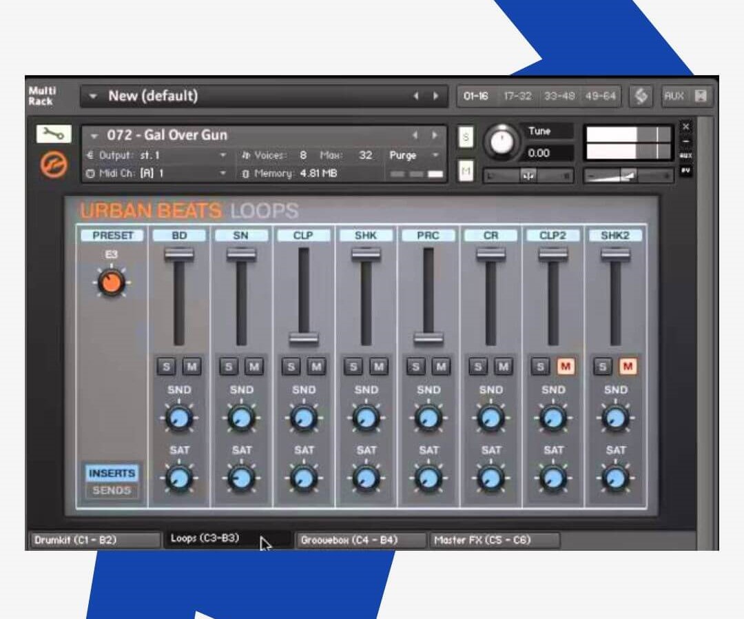 Free Urban Beats drum VST by Native Instruments is geared towards creating hip-hop beats, and it’s one of the developer