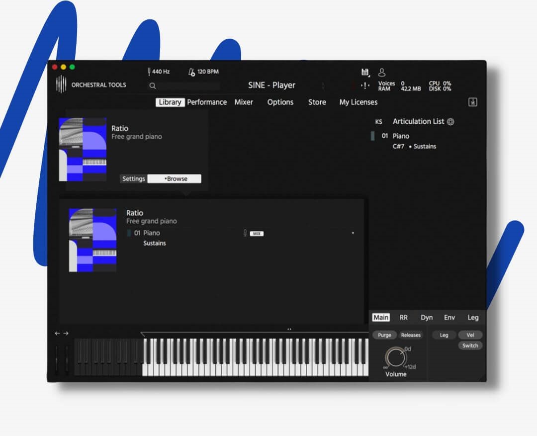 SINE Player by OrchestralTools is as notorious as it is free, which is to say... very. SINE Player is a free orchestral sampler plugin that behaves much like LABS and Kontakt, and you’ll find a number of professionally recorded orchestral sound libraries inside.