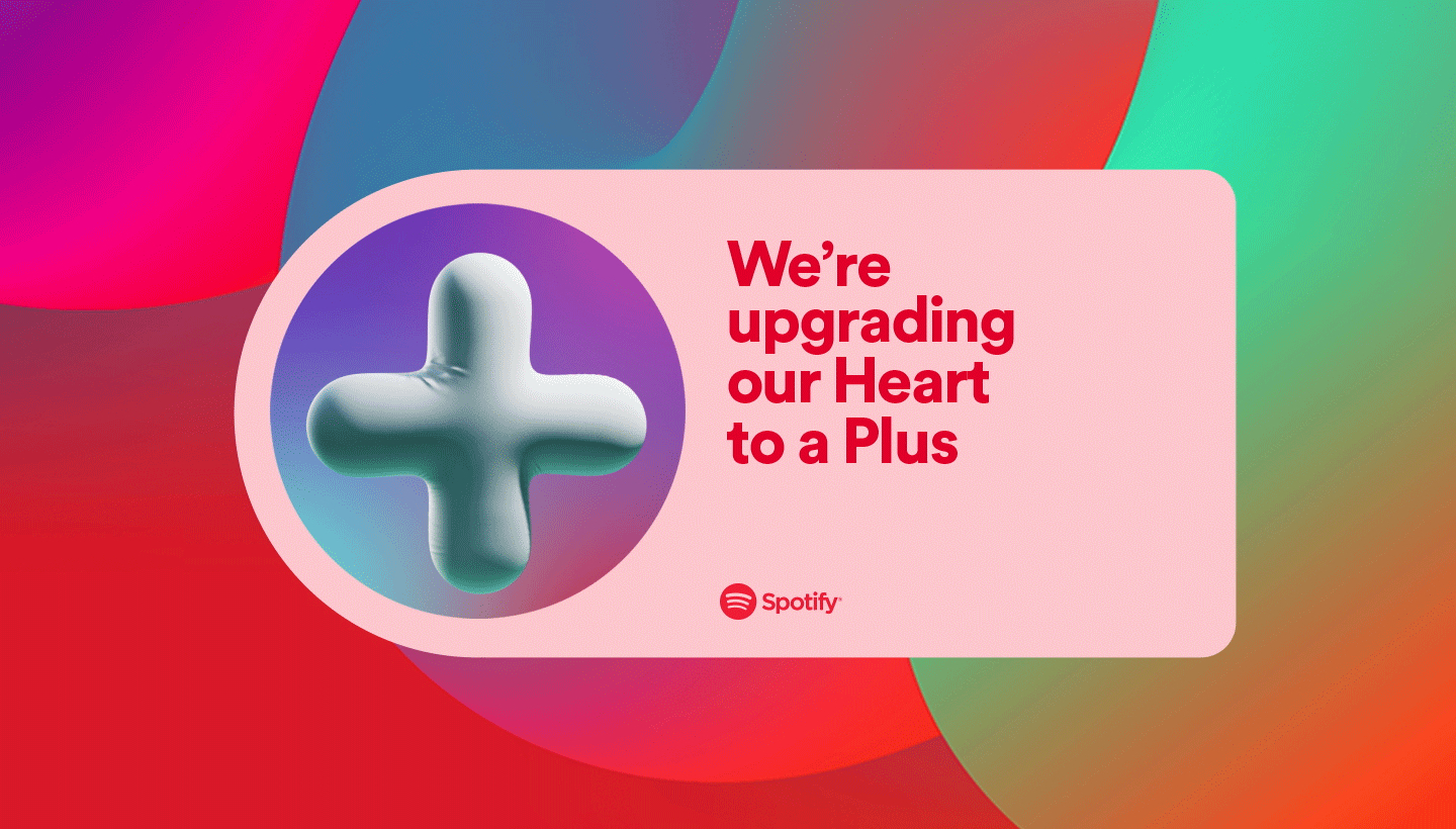 How to save music and podcasts to Your Library: Spotify replace the Heart icon with a Plus