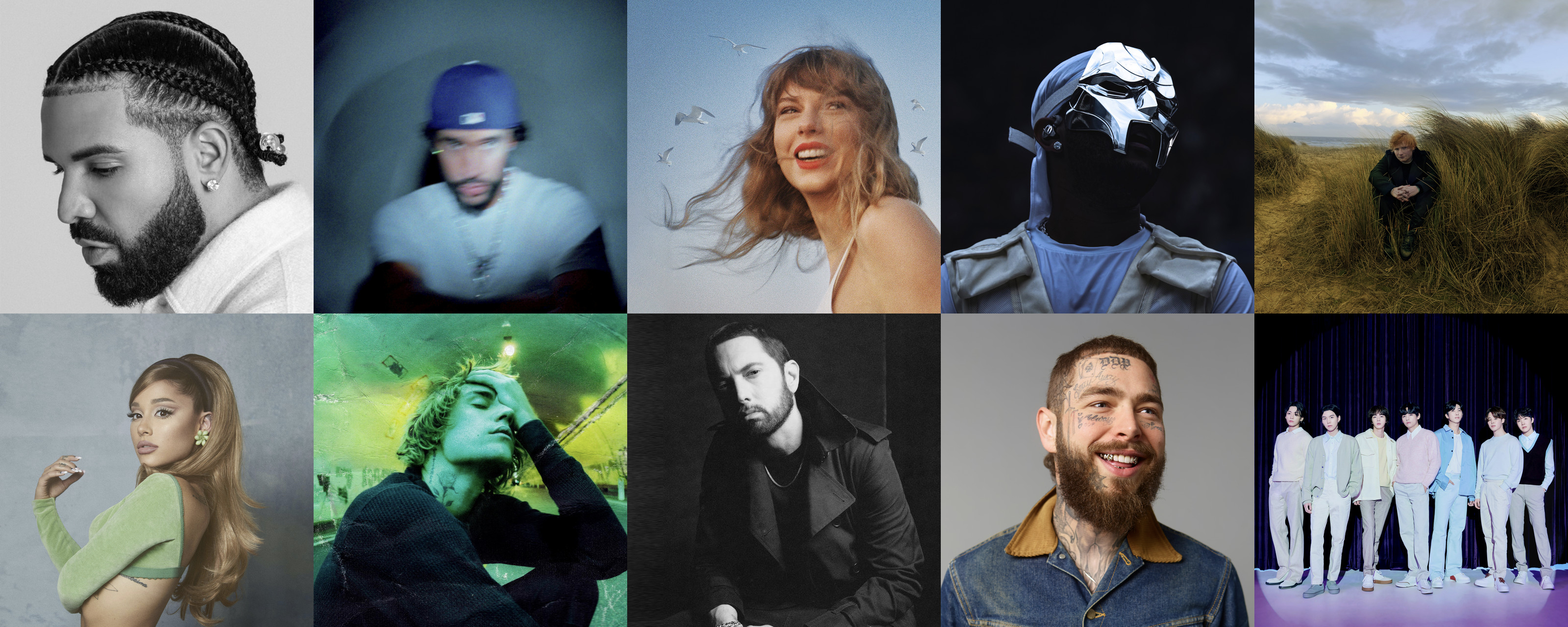 Top 10 most-streamed artists of all-time on Spotify in 2023
