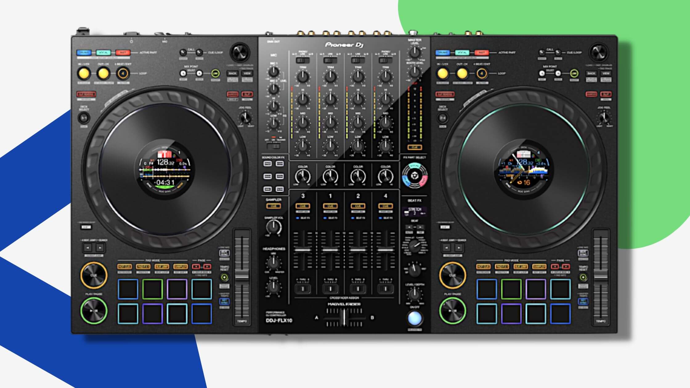 Pioneer DDJ FLX10 offers DJs lots of new features that enhance a live performances