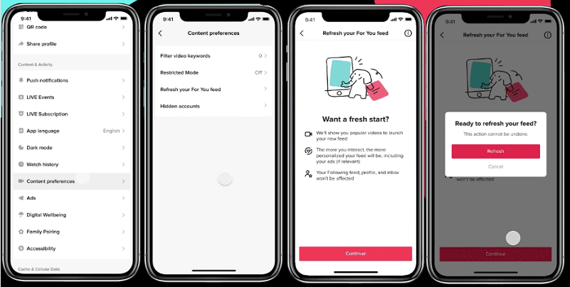 TikTok to let users reset their feed and see new content recommendations -  RouteNote Blog