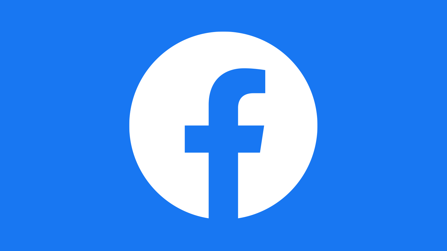 The white Facebook "f" logo on a blue background