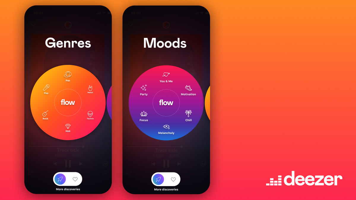 Deezer Flow now includes moods, genres and a toggle to push discovery or favorites