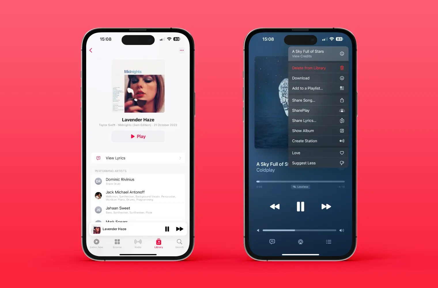 How to view credits on Apple Music