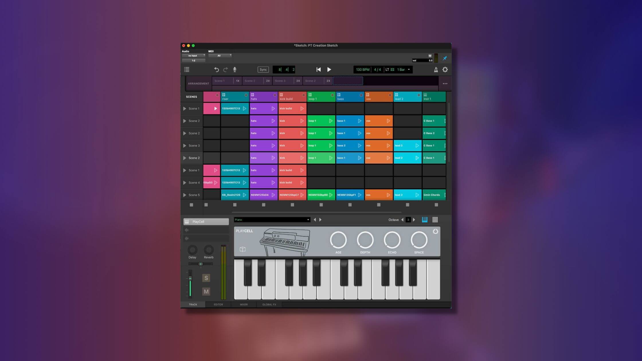 Pro Tools Sketch: hands-on music production workflow akin to Ableton Note