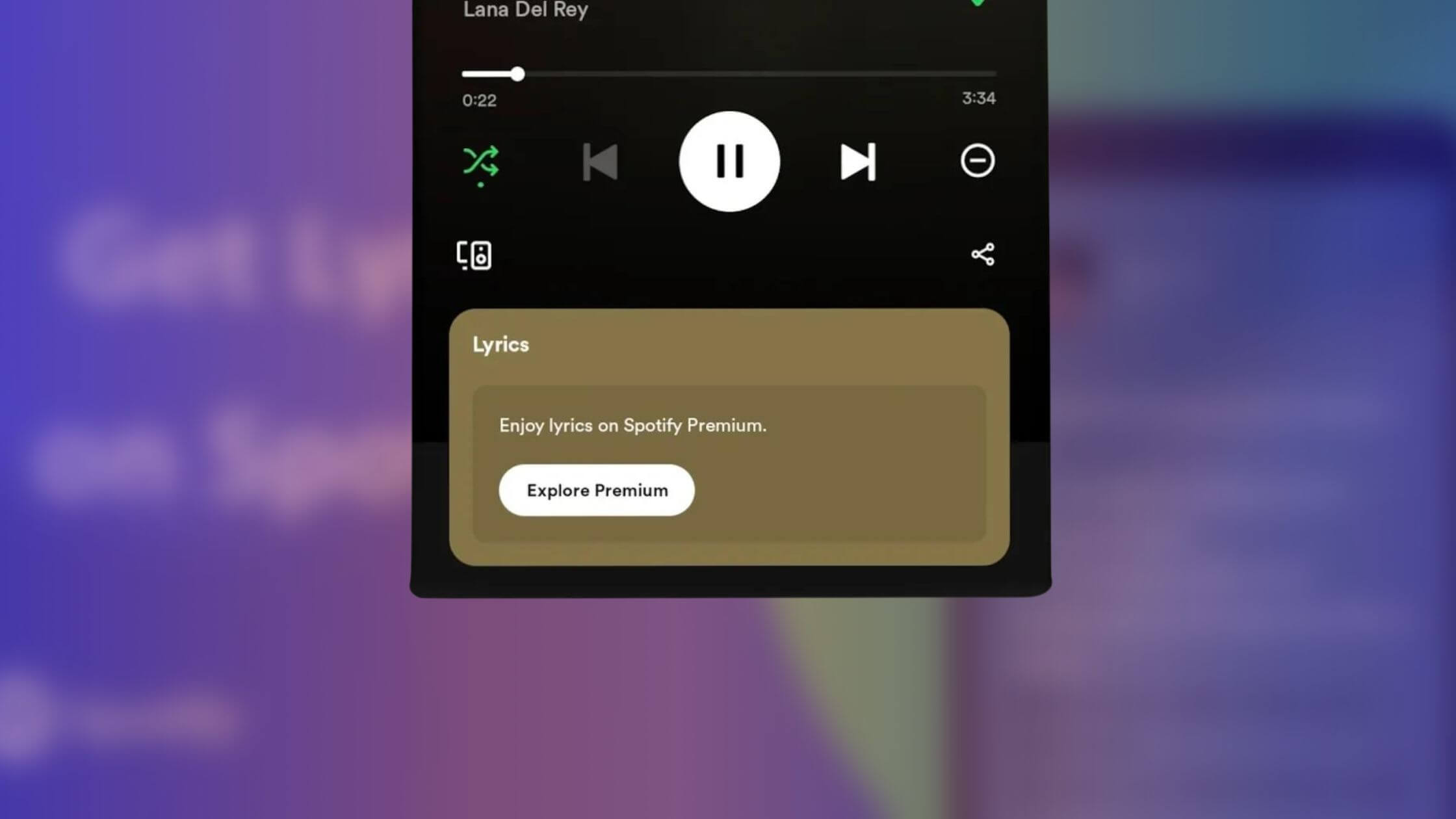 Spotify tests restricting lyrics feature to paying subscribers