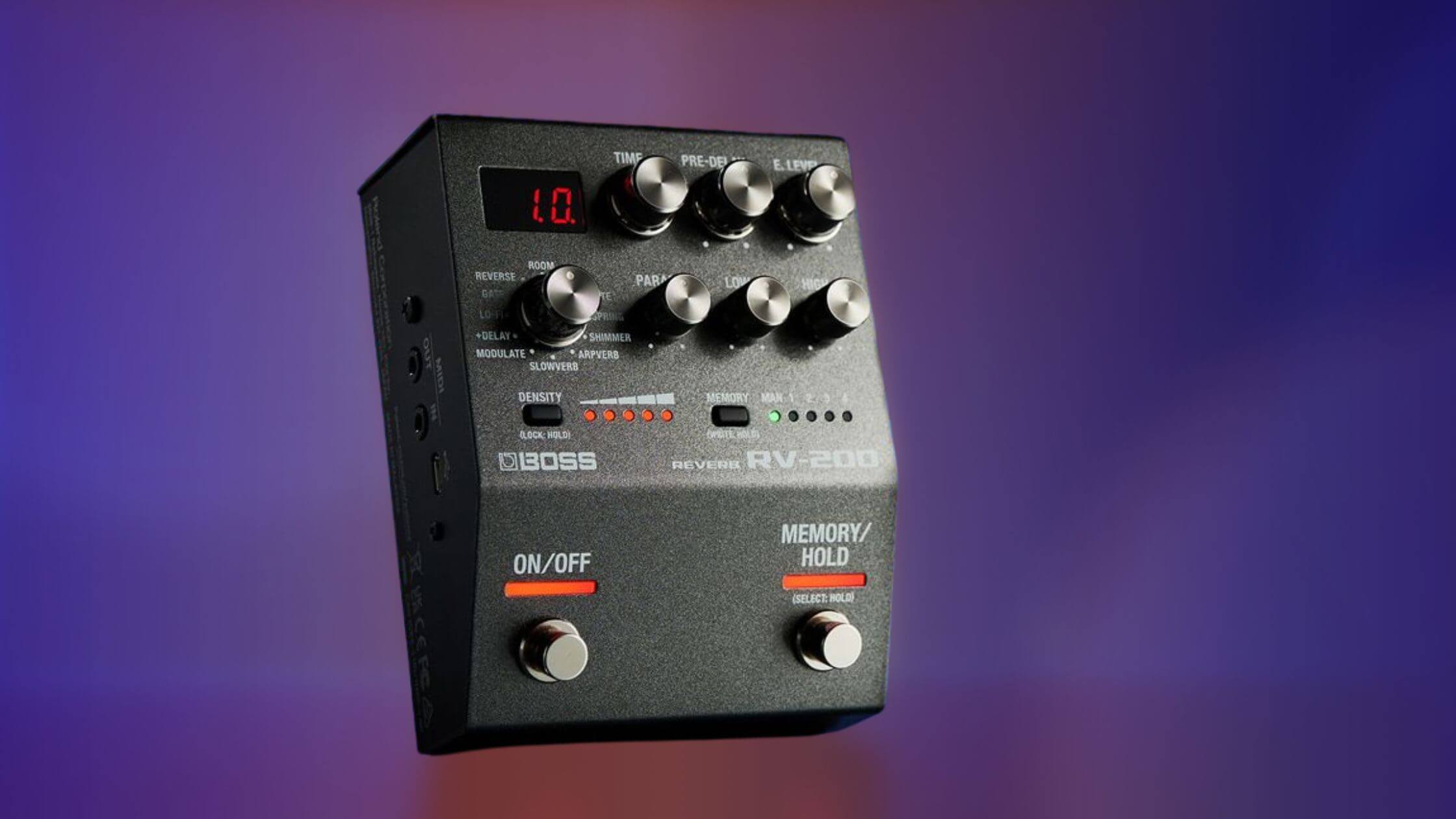 BOSS RV-200 Reverb Pedal: a dreamy addition to the 200 Series