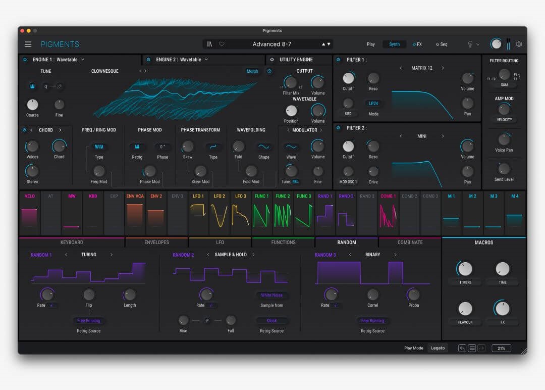 Pigments 5 from Arturia offers multi-core support for older systems, external audio processing, an enhanced Play View and more.