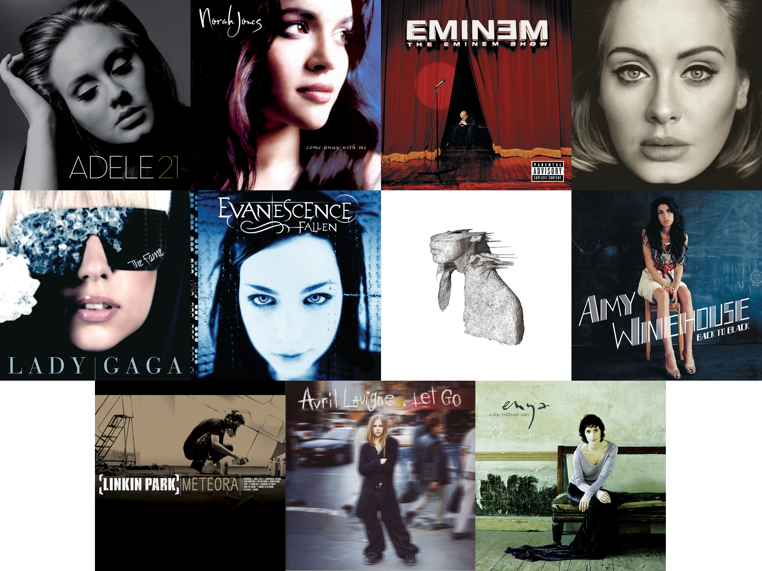 Top 11 best-selling albums of the 21st century