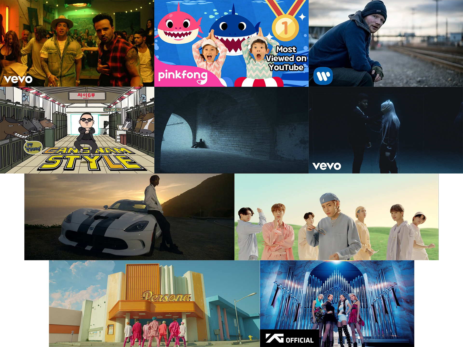 The most-liked music videos on YouTube in 2024