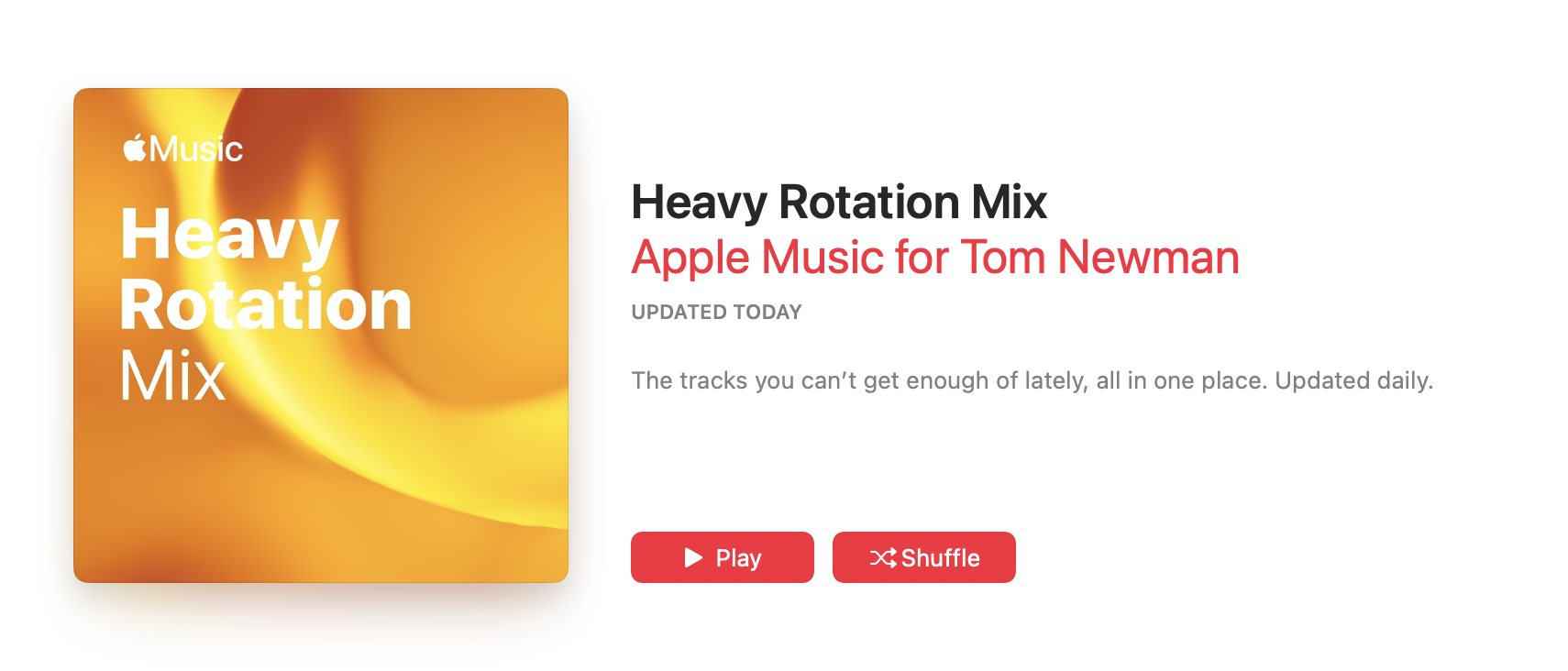 Apple Music launches new ‘Heavy Rotation Mix’ playlist