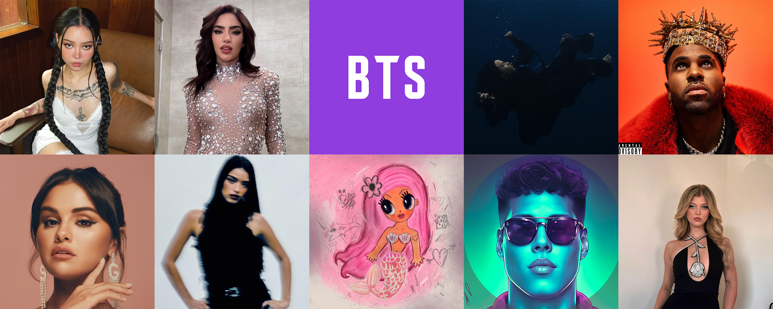 Top 10 most-followed music artists on TikTok 2025