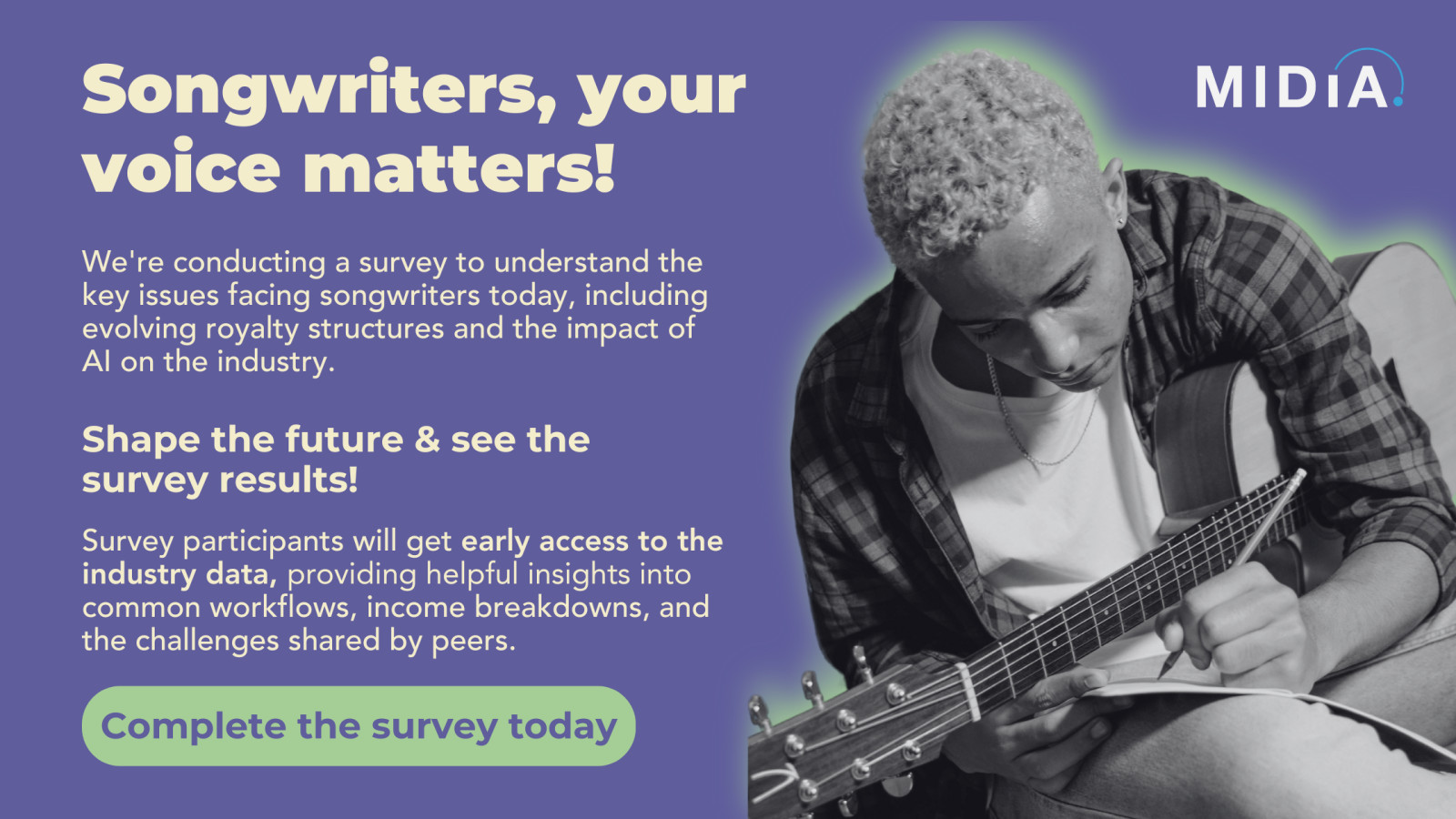 Songwriters’ opinions needed to shape the industry