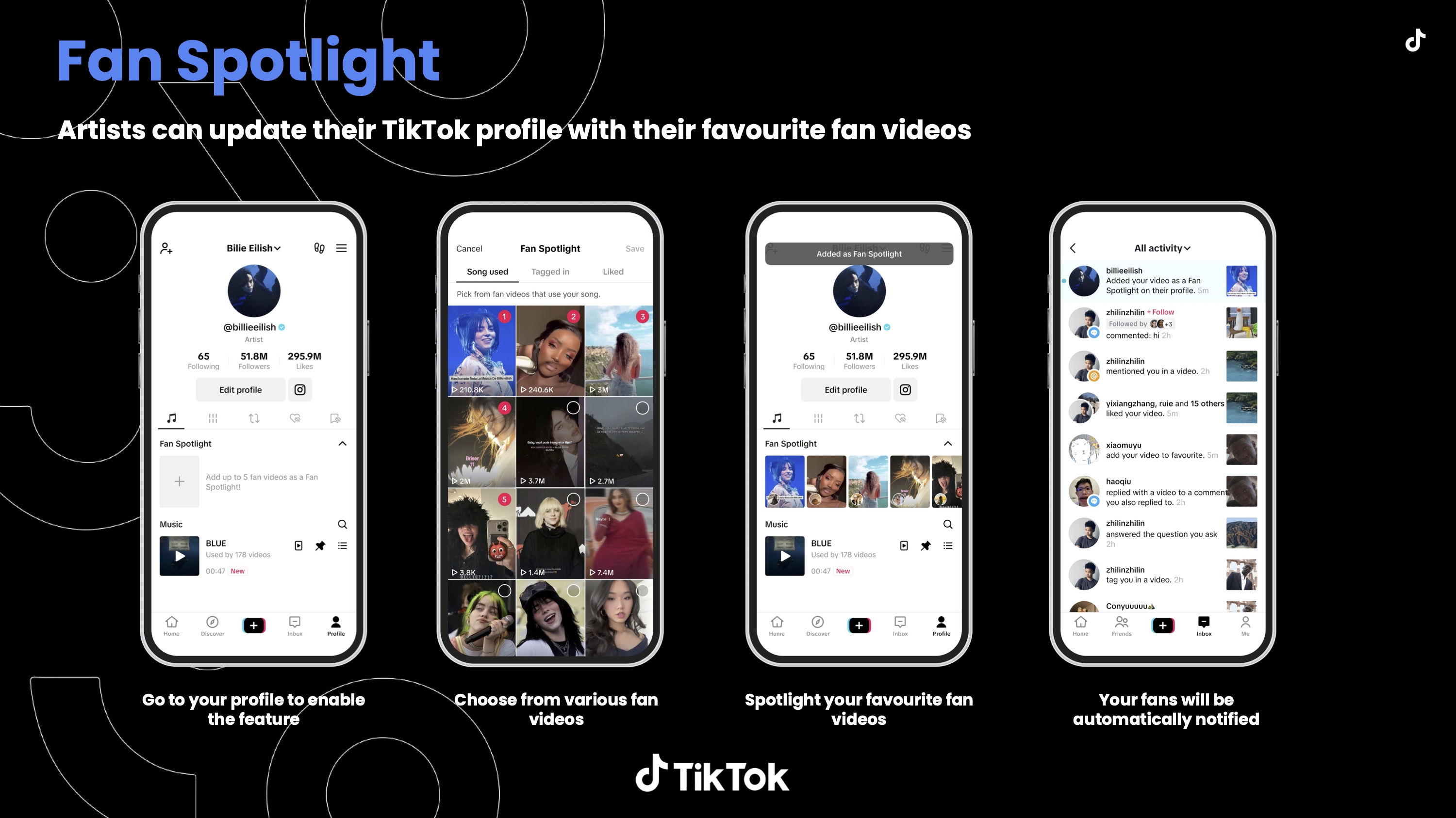 TikTok unveils their new Fan Spotlight feature
