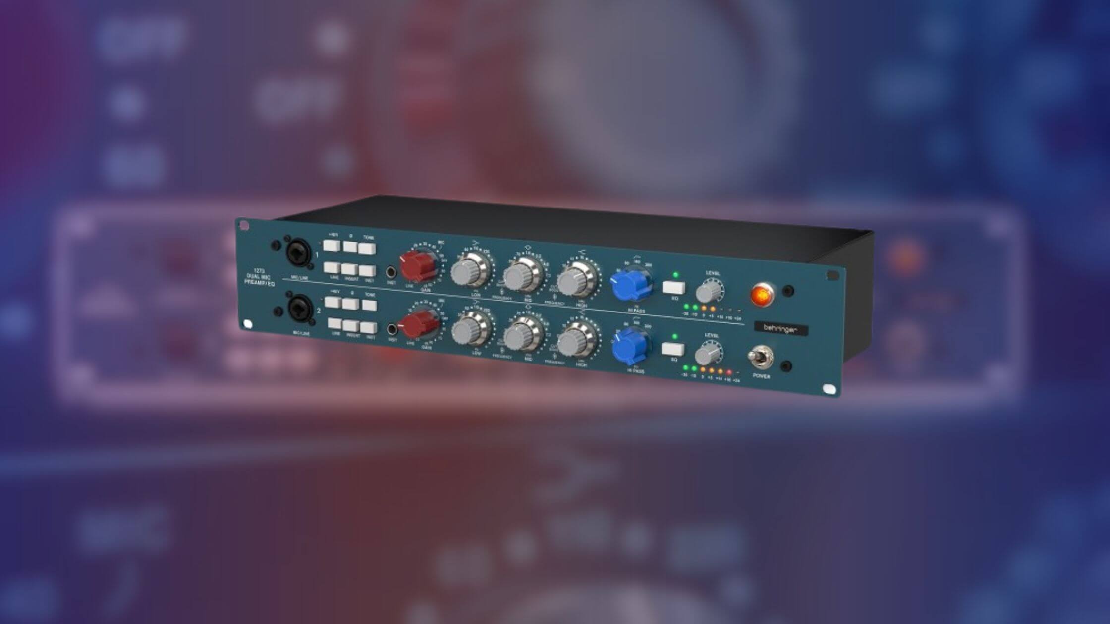 Behringer’s affordable 1273 microphone preamp is inspired by legendary Rupert Neve Design