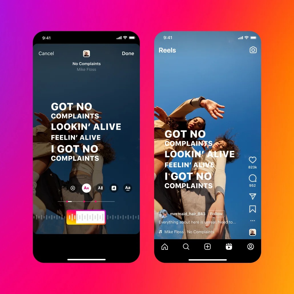 A sexier way to share your music on Instagram