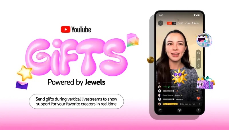 YouTube launches gifts for livestreams