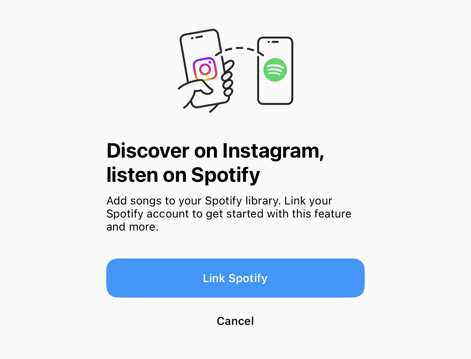 Discover on Instagram, listen on Spotify