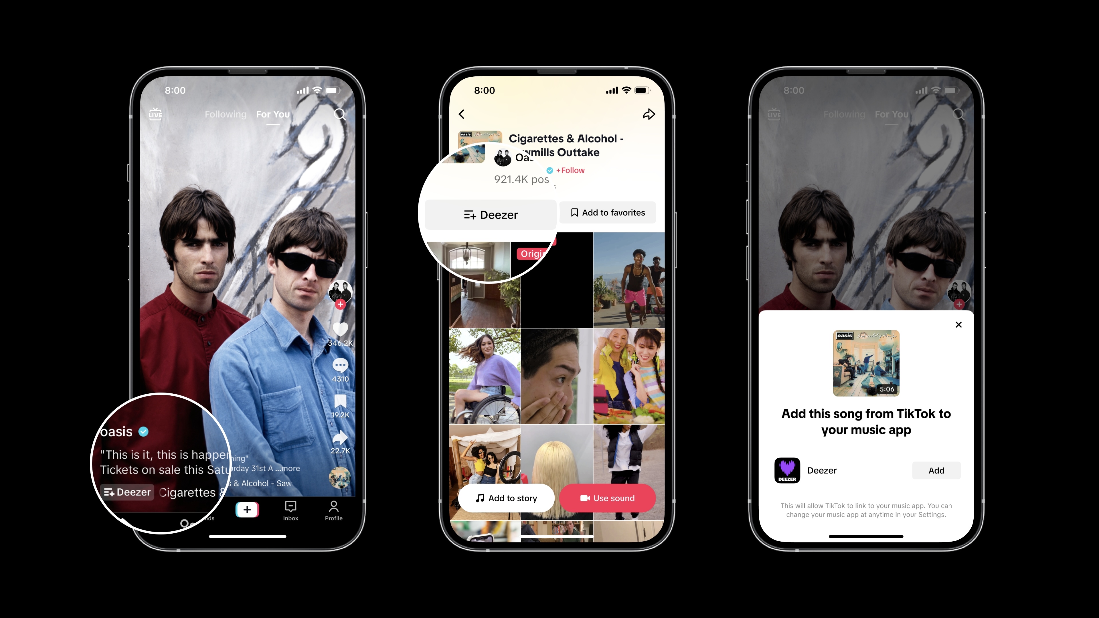 TikTok’s Add to Music App feature is now available with five music streaming services