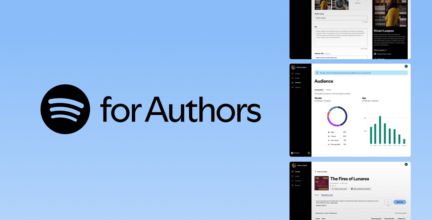 Spotify Launches “Spotify for Authors”: New Tools for Authors and Publishers