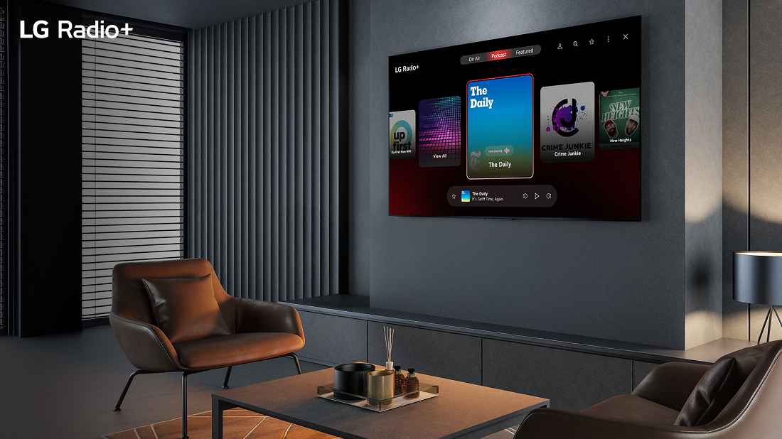 LG Radio+: Free audio streaming for smart TVs