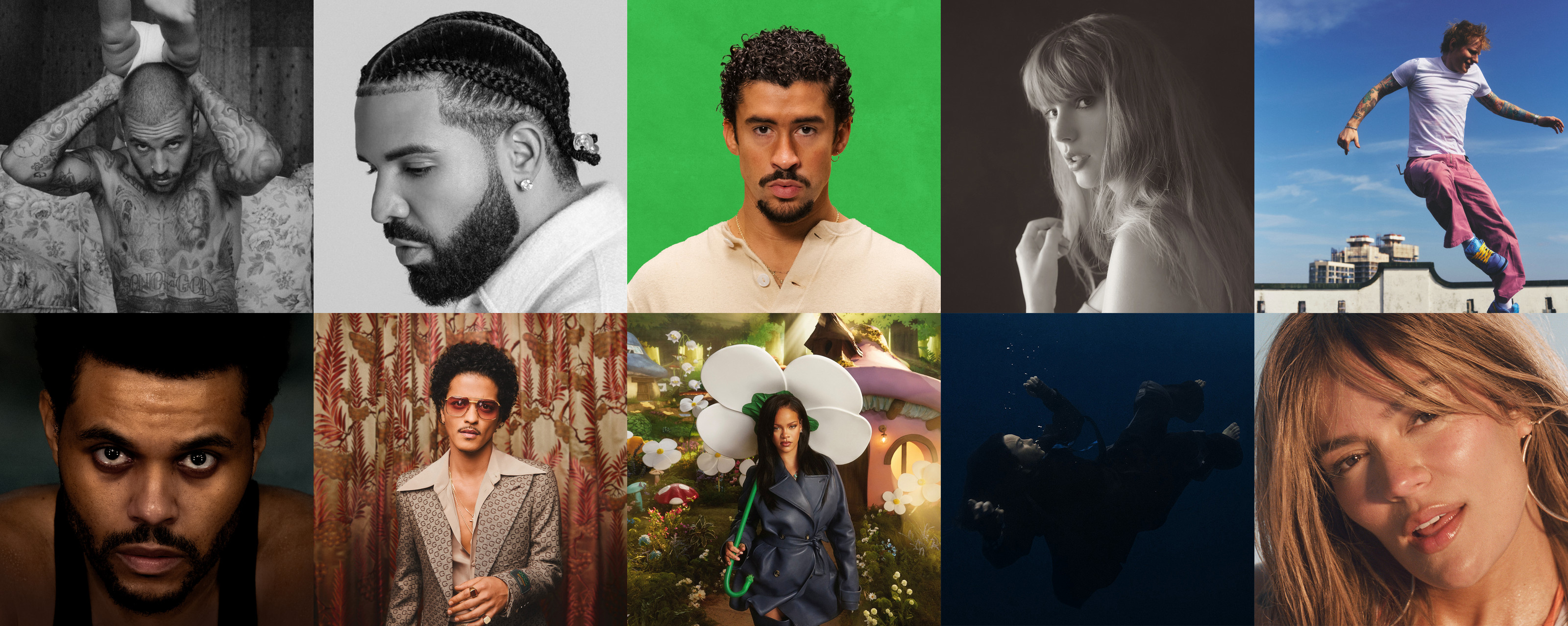 Who are the biggest artists in the world in 2025?