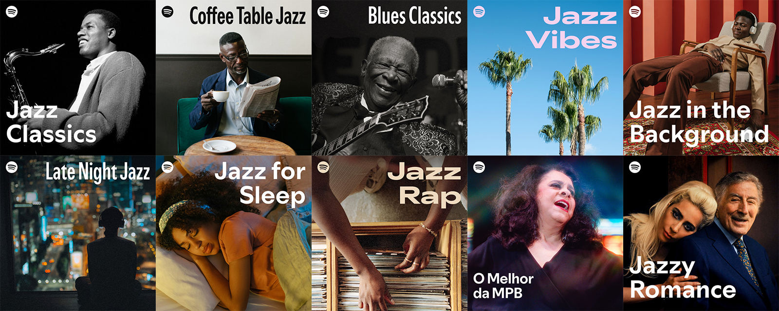 Top 10 most-popular blues & jazz Spotify playlists in 2026