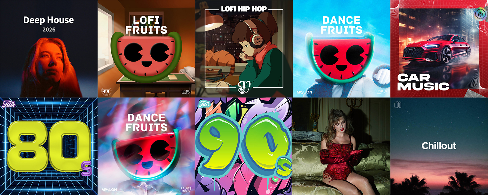 Top 10 most followed non-editorial playlists on Spotify in 2026