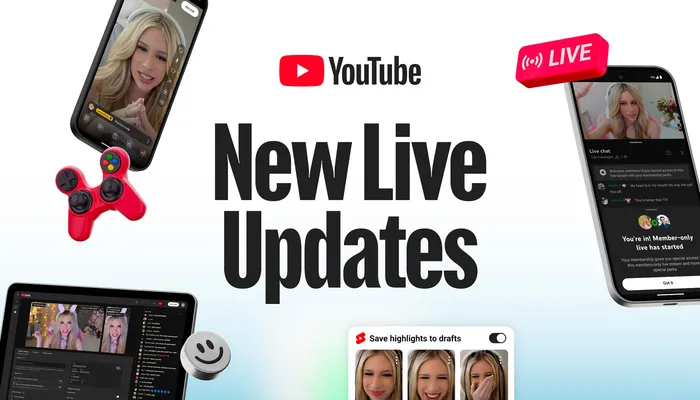 YouTube levels up Live with new tools to go live, get discovered, and earn