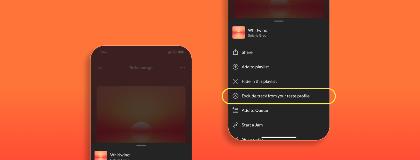 How to exclude tracks from your Taste Profile on Spotify