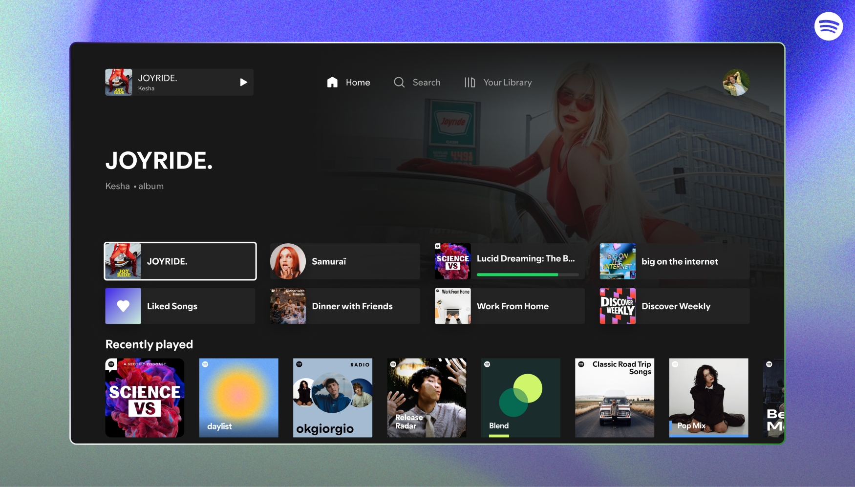 Spotify levels up in the living room with a new Apple TV app