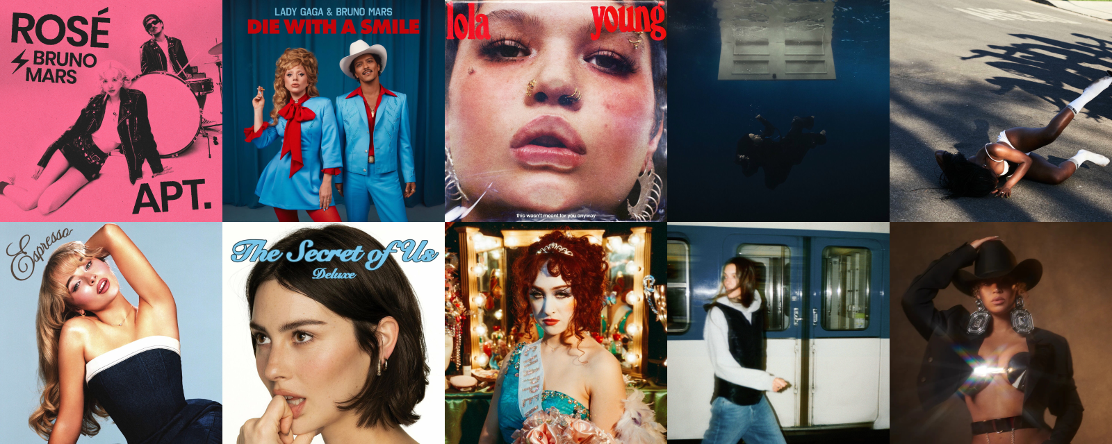 Top 10 most-streamed songs by female artists on Deezer in 2025 so far